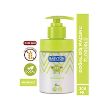 Doğal Aromasız 6 Yaş Ve Üzeri Florürlü Diş Macunu Pompalı 200 Ml Temel Bakım