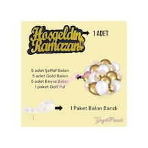 Hoş Geldin Ramazan Yazı Seti Balon Şeffaf Balon