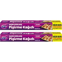 Hazır Kesilmiş Pişirme Kağıdı 10 Lu 42 X 37 Cm İkili Set