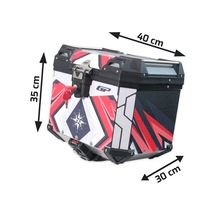 Gp Kompozit Dsn10 Universal 37 Lt Desenli Alüminyum Motosiklet Çantası