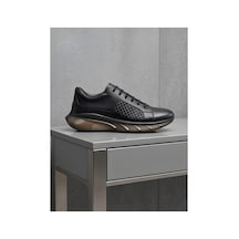 Crc Ayakkabı Erkek Siyah %100 Hakiki Deri Klasik Sneaker Ortopedik Taban Günlük Ayakkabı