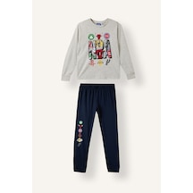 Defacto Nba Lisanslı Baskılı Pijama Takımı Erkek Çocuk I3394a826wngr400 Gri-gr400