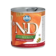 N&D Tahılsız Tavuklu Bal Kabaklı & Narlı Konserve Yetişkin Köpek Maması 6 x 285 G