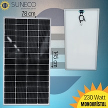 230 W Watt Half-cut Monokristal Solar Güneş Paneli A Sınıf Karavan 205 W