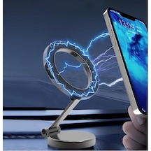 Infomax Manyetik Araç İçi Telefon Tutucu Magsafe , 360 Dönebilen, Güçlü Mıknatıs, 3m Nano Yapışkan, Ayarlanabilir Kol, Apple iPhone Uyumlu Ve Android İçin Uygun