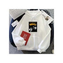 Tarzsokak Beyaz Mobb Derin Grafik Hoodies Hip-hop Grubu Modarahat Moletom A