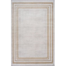 Artemis Halı Karizma 02792j Gold Krem Çerçeveli Çizgili Halı