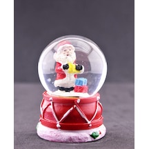 Noel Baba Ve Hediye Paketleri Temalı Mini Boy Yılbaşı Kar Küresi