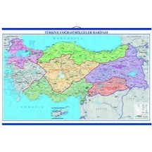 Türkiye Bölgeler Haritası Kaplamalı