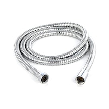 Fusty Universal Eko B Kalite Duş Hortumu Krom Duş Spirali 150 Cm - Tüm Duş Başlıkları Ile %100 Uyum Gümüş