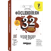 7. Sınıf Sosyal Bilgiler Güçlendiren 32 Haftalık Kazanım Denemeleri -  Ankara Yayıncılık