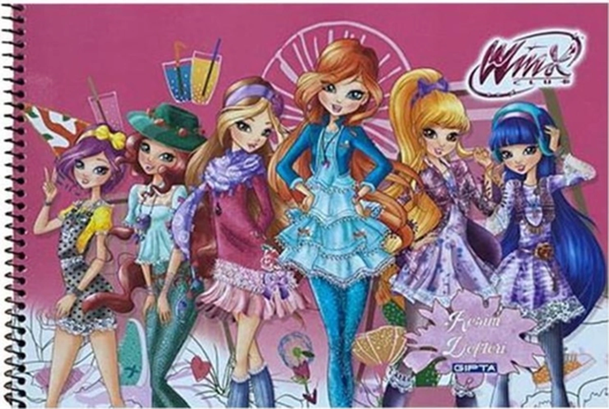 Winx 25x35 Spiralli Resim Defteri 15 Yp.