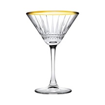 Paşabahçe Elysia Golden Touch Kokteyl Kadehi, Şeffaf, 220 C
