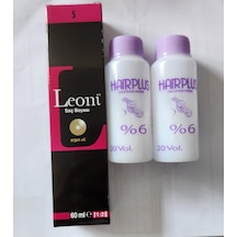 Leoni Saç Boyası 60 ML 5 Açık Kahve + Oksidan %6 20 Volüm 2 x 60 ML