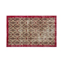 El Dokuması Vintage Yün-pamuk Naturel Halı 18338 160 X 260 Cm Çok Renkli