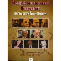 Gazi Kitabevi - Meclis Soruşturması Önergeleri - Hilmi Can Turan