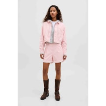 Jjxx Jxmaddy Rlx Ctn Mw Shorts Pembe Kadın Uzun Kollu Gömlek 000000000102237798 Pembe