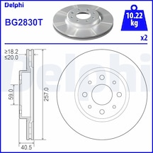 Fren Disk - Fiat Doblo, Punto, Tipo, Bravo, Barchetta, Strada, Marea, Brava, Palio, Tempra, Siena, Egea, 155, 145 - Delphı-bg2830t