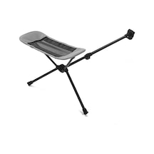 Katlanır Kamp Sandalyesi Footrest Taşınabilir Geri,gri Gri
