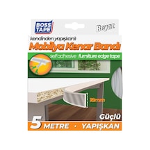 Mobilya Kenar Bandı Kendinden Yapışkanlı 18 Mm 5 Metre Beyaz