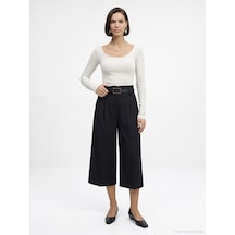 Dilvin 33237 Bra-free Uzun Kollu Top Ekru