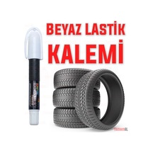 Tek 1 Kalem İle 4 Lastik Boyama İmkanı Beyaz Lastik Kalemi