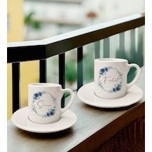 Çiftlere Özel Kalp Temalı Türk Kahvesi Fincanı - Fnc15