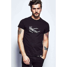Supra Baskılı Siyah Erkek Tshirt (528902121)