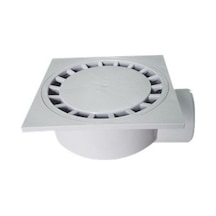 Çamur Kovalı Balkon/Teras Yer Sifonu / Süzgeci Yandan Çıkışlı 25*