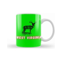West Virginia Art Gift Kupa Bardak Porselen Karışık