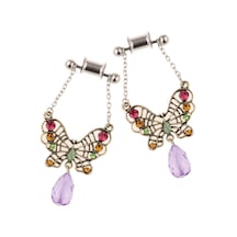 Suntek 2 Parça Paslanmaz Çelik Kelebek Kulak Tıkaçları 6mm Çok Renkli