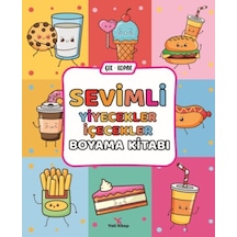 Sevimli Yiyecekler İçecekler Boyama Kitabı - Yqbx-717581