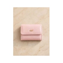 Names Bag Kadın Küçük Boy Çıtçıtlı Cüzdan Ve Kartlık Pembe Pembe