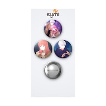 A Sign Of Affection Animesi Yuki Itose Ve Itsuomi Nagi Anime 3'lü Metal Rozet Seti 58mm İğneli Buton Çanta Yaka Rozeti Çok Renkli