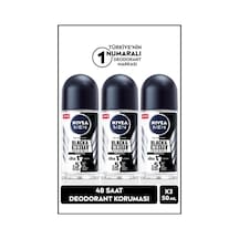 Nivea Men Invisible Black & White Original Erkek Roll-On Deodorant 3 x 50 ML