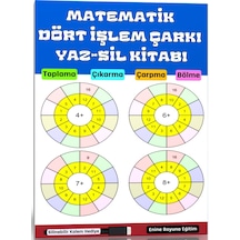 Matematik Dört İşlem Çarkı Yaz-sil Kitabı
