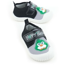 Gezer Yazlık Bebe Erkek Keten Happy Bird Cırt Cırtlı Ayarlanabilir Ayakkabı Ga2ybm.03355.00.r69.0a