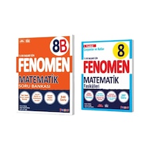 Fenomen Yayınları 8. Sınıf Matematik B Soru Bankası Ve Matematik 1. Fasikül Çarpanlar Ve Katlar 2 Kitap