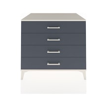 Kronos Şifonyer 4 Çekmeceli 88x59x80 Aytaşı-antrasit Aytaşı