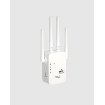 300mbps Wifi Menzil Genişletici 4 Antenli Wpa3 Güvenlikli Priz Tipi Repeater -