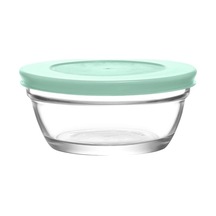 Master Cam Saklama Kabı 4'lü Küçük Boy 250 Ml Karışık Renkli Yuvarlak Renkli Plastik Kapaklı