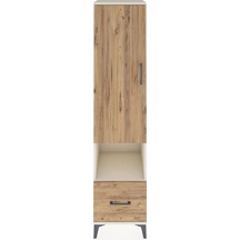 Hyperion Dolap 5 Raflı Tek Çekmeceli Tek Kapaklı 44x44x195 Aytaşı-çam Aytası