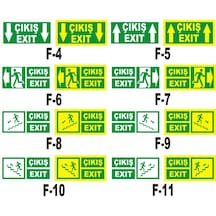 Fosforlu & Düz Levha Yönlendirme Çıkış Exıt Tabelaları
