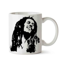 Bob Marley 11 Porselen Kupa Bardak Beyaz