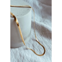 Soche Çelik Italyan Zincir Kolye Altın