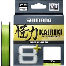 Shimano Kairiki + 8x 150 Mt Mantis Green İp Misina M