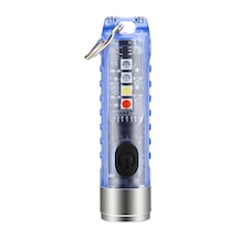 Cbtx Outdoor Mini El Fenerleri Süper Parlak Su Geçirmez Pc Darbeye Dayanıklı Anahtarlık Dış Mekan Fenerleri Mavi