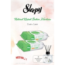 Sleepy Natural 25'li Kişisel Bakım Havlusu 2 Paket Ve Rosıe Koku Tekli