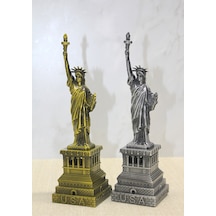 10 Adet Metal Özgürlük Anıtı Metal Heykel Dekor Figür Masaüstü Süs Küçük Boy Statue Of Liberty Model 1