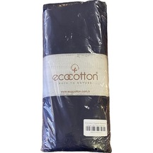 Ecocotton Organik Pamuklu Çarşaf 180 240 Lacivert